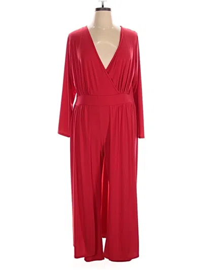 Pre-owned Ashley Stewart Jumpsuit In Red