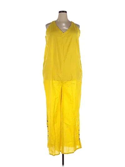 Pre-owned Ashley Stewart Jumpsuit In Yellow