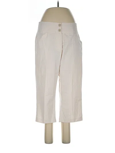 Pre-owned Ashley Stewart Khaki Pant In Ivory