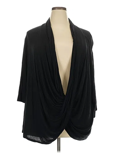 Pre-owned Ashley Stewart Kimono In Black