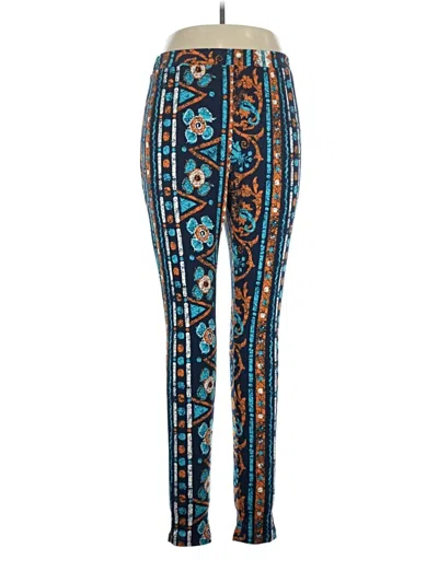 Pre-owned Ashley Stewart Leggings In Blue