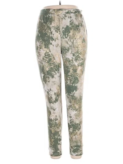 Pre-owned Ashley Stewart Leggings In Green