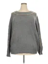 Ashley Stewart Pullover Sweater In Gray