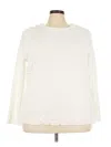 Ashley Stewart Pullover Sweater In Ivory