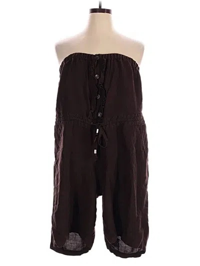 Pre-owned Ashley Stewart Romper In Brown