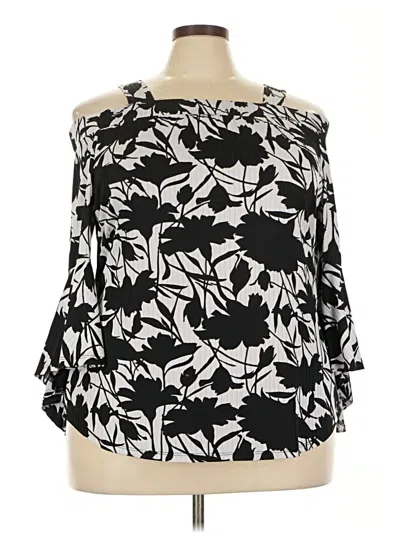 Pre-owned Ashley Stewart Sleeveless Blouse In Black