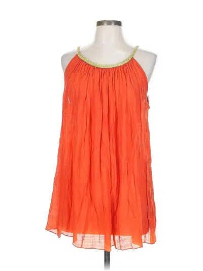 Pre-owned Ashley Stewart Sleeveless Blouse In Orange