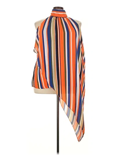 Pre-owned Ashley Stewart Sleeveless Blouse In Orange