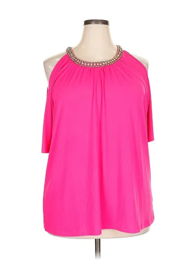 Pre-owned Ashley Stewart Sleeveless Blouse In Pink