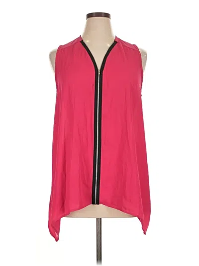 Pre-owned Ashley Stewart Sleeveless Blouse In Pink