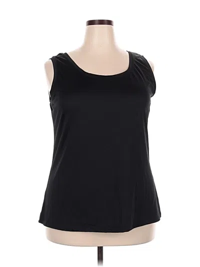 Pre-owned Ashley Stewart Sleeveless T-shirt In Black