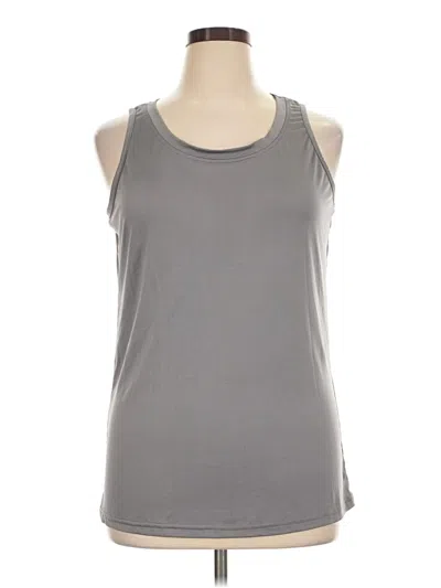 Pre-owned Ashley Stewart Sleeveless T-shirt In Gray