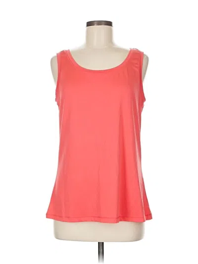 Pre-owned Ashley Stewart Sleeveless T-shirt In Pink