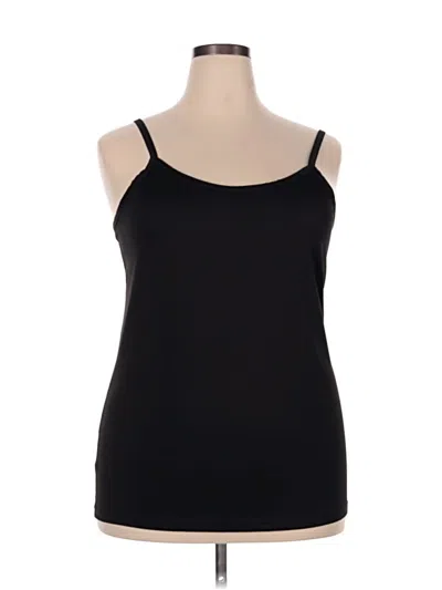 Pre-owned Ashley Stewart Tank Top Black Strapless Neckline Tops