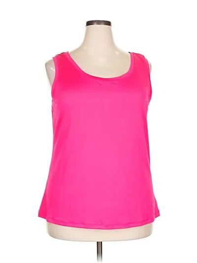Pre-owned Ashley Stewart Tank Top Pink Strapless Neckline Tops