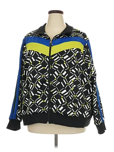 Pre-owned Ashley Stewart Track Jacket In Blue
