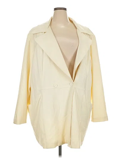 Pre-owned Ashley Stewart Trenchcoat In Ivory
