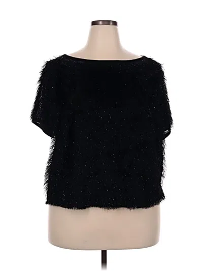 Ashley Stewart Tube Top Black Square Neckline Tops