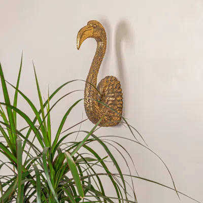 Ashley Storied Home Bird Bust Wall Decor In Gold