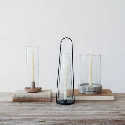 Ashley Storied Home Candle Holder In White