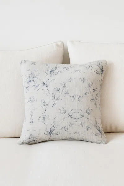 Ashley Storied Home Floral Decorative Throw Pillow In Blue