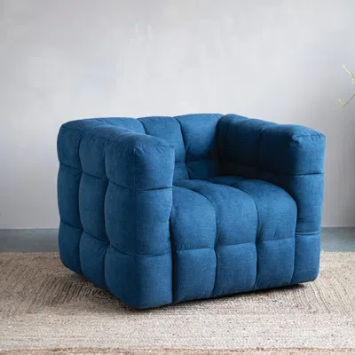 Ashley Storied Home Harbor Crest Accent Chair In Blue