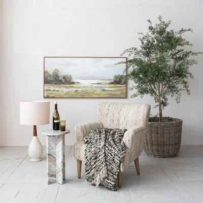 Ashley Storied Home Nomad Weave Accent Chair In Black