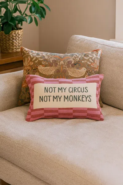 Ashley Storied Home "not My Circus" Decorative Throw Pillow In Multi