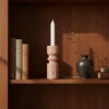 Ashley Storied Home Solid Candle Holder In White