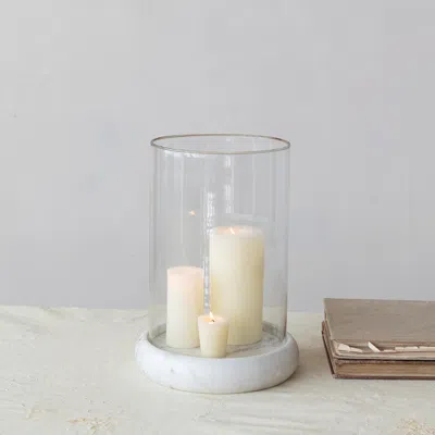 Ashley Storied Home Solid Candleholder In White