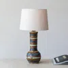 Ashley Storied Home Striped Table Lamp In Multi