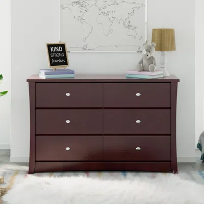 Ashley Storkcraft Crescent 6 Drawer Double Dresser In Multi