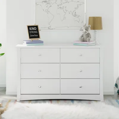 Ashley Storkcraft Crescent 6 Drawer Double Dresser In White