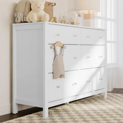 Ashley Storkcraft Horizon 6 Drawer Double Dresser In White