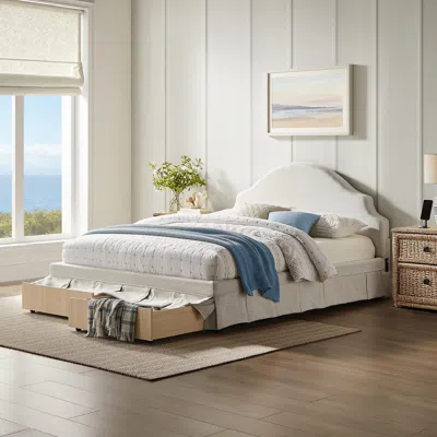 Ashley Studio Living Caroline Queen Upholstered Bed In Neutral
