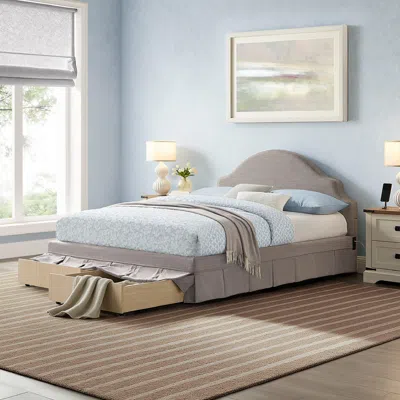 Ashley Studio Living Caroline Queen Upholstered Bed In Neutral