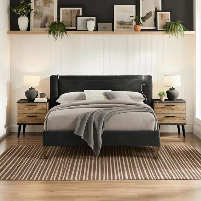 Ashley Studio Living Sawyer King Upholstered Bed In Black