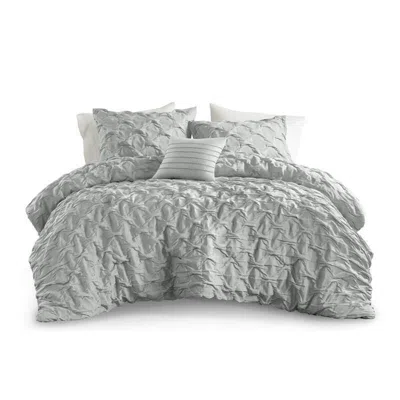 Ashley Super Listing Bailey 4-piece Full/queen Comforter Set In Gray