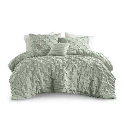 Ashley Super Listing Bailey 4-piece Full/queen Comforter Set In Green