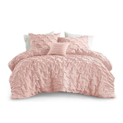 Ashley Super Listing Bailey 4-piece King/california King Comforter Set In Pink