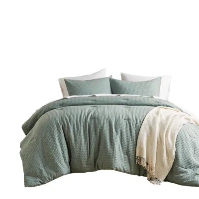Ashley Super Listing Mina 3-piece Full/queen Comforter Set In Gray