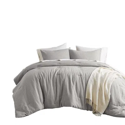 Ashley Super Listing Mina 3-piece King/california King Comforter Set In Gray