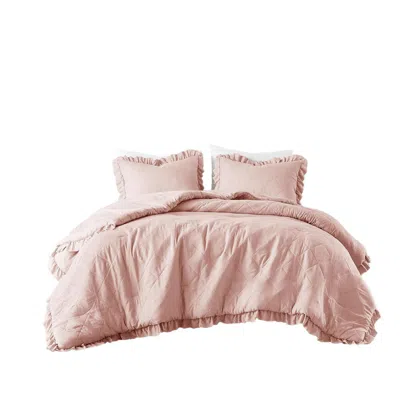 Ashley Super Listing Phoebe 3-piece King/california King Comforter Set In Pink