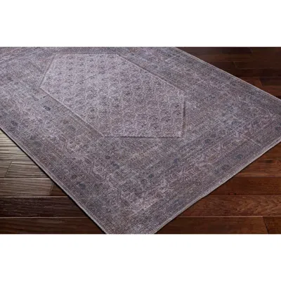 Ashley Surya Colin Washable 2'7" X 12' Rug In Purple