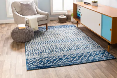 Ashley Surya Elaziz 2'7" X 7'6" Runner Rug In Blue