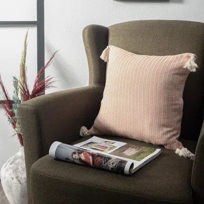 Ashley Suvii Home Bianca Decorative Throw Pillow In Orange