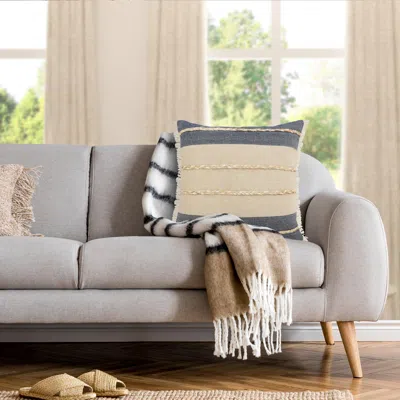 Ashley Suvii Home Camila Atlantis Braided Decorative Throw Pillow In Multi
