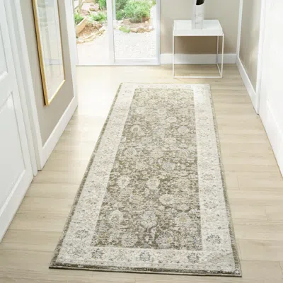 Ashley Suvii Home Coastal Cove 2'7" X 7'10" Runner Rug In Green