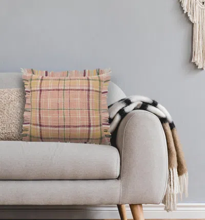 Ashley Suvii Home Ella Plaid Decorative Throw Pillow In Multi