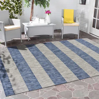 Ashley Suvii Home Ember Striped 8' X 10'area Rug In Blue